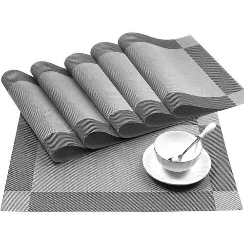 Set pvc place mats and - place,