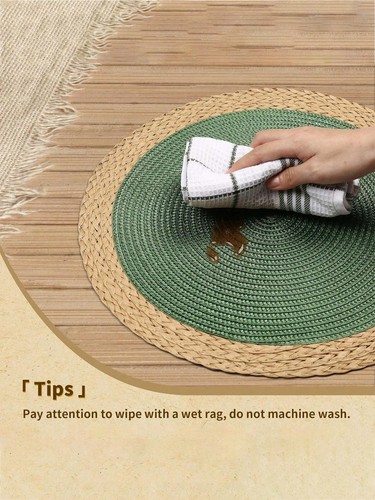 Round table placemats set - table, 4