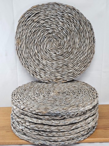 Set grey woven round - set, of
