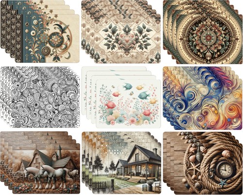 Set cork backed - of,