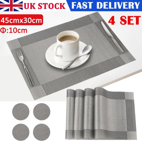 Set pvc place mats 4 - place, &