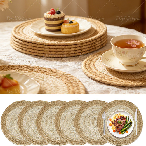 Table mats set woven - of, 6