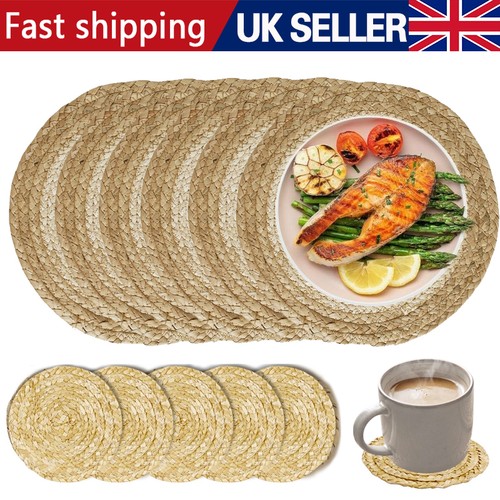 Table mats set woven - of, 6