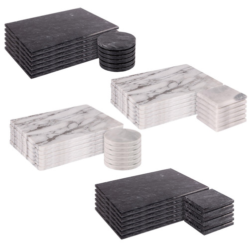 Marble placemats coasters - &,