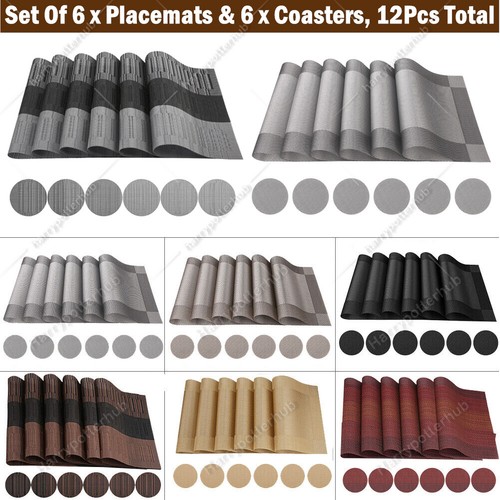 Set pvc place mats - mats, 6pcs