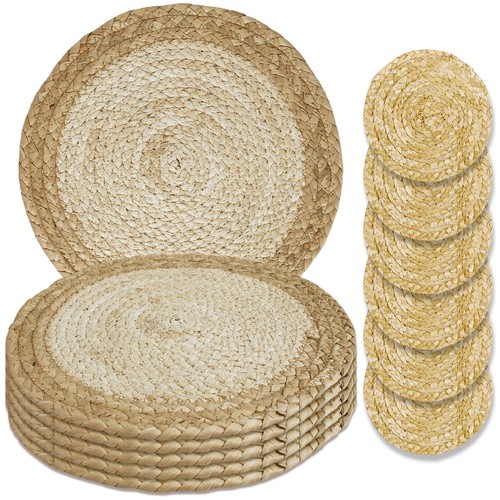 Table mats set woven - mats, of