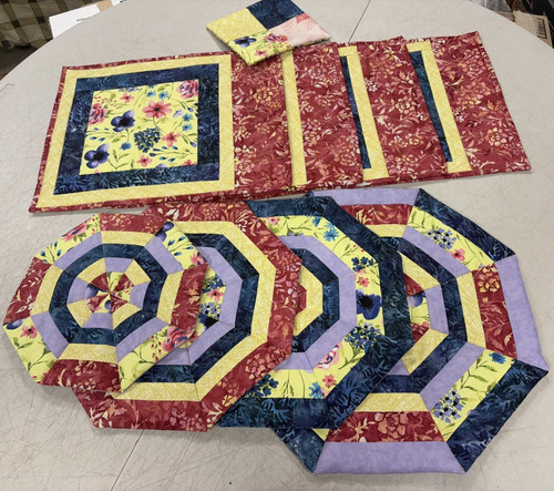Set homemade quilted - of,