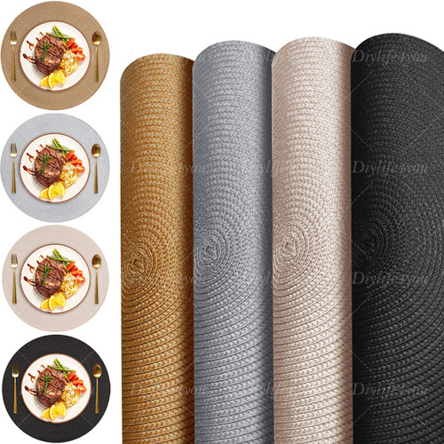 12pcs set woven - woven, round