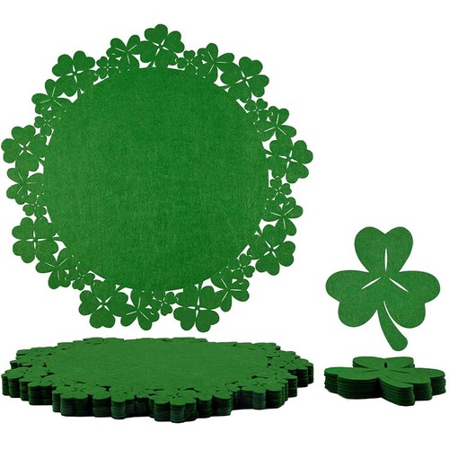 6pcs round felt - felt, placemats