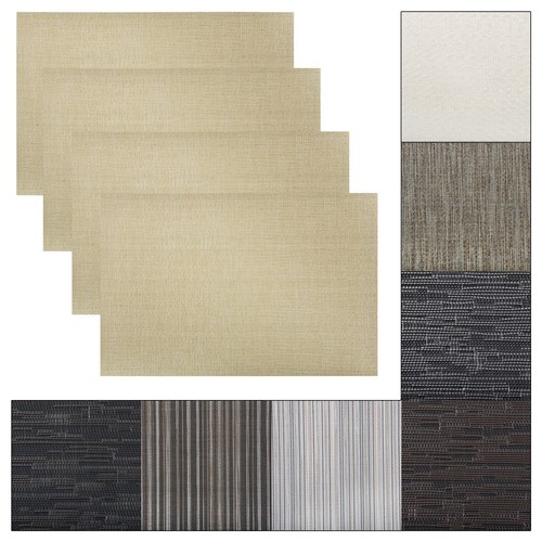 Woven placemats rectangle - 4,