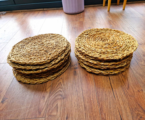 Set round beige - round, straw