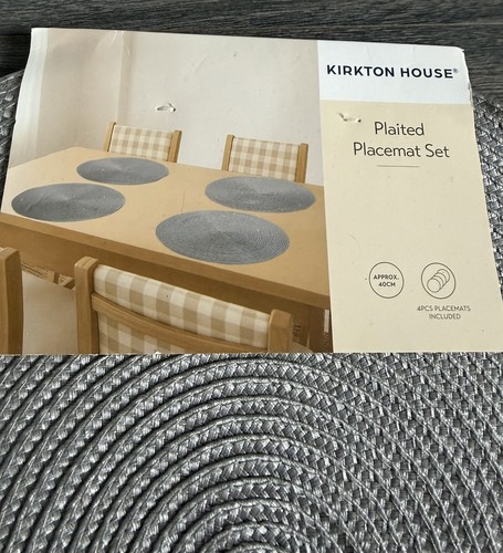 Set round woven placemats - 4,