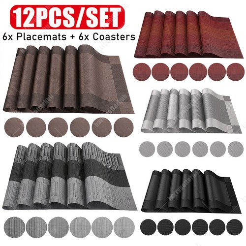 Set pvc place mats 6pcs - pvc,